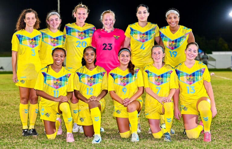 Lady Dashing Eagles Take to the Pitch in Leeward Islands Tournament