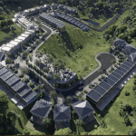 The Residences at 340 aerial view