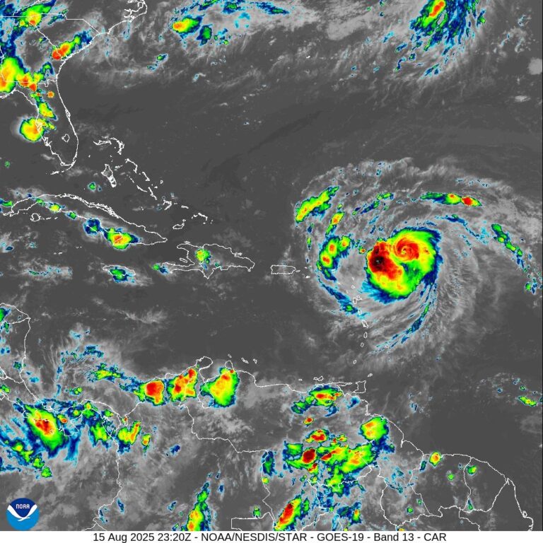 Hurricane Erin Expected to Pass North of USVI, Puerto Rico; Flood Watch, Marine Warnings Issued