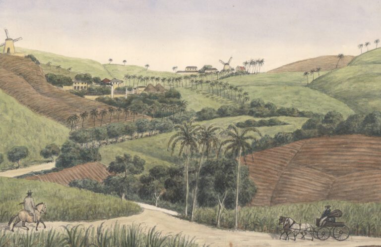 Montpellier, Prince’s Quarter, St. Croix, whose owners were Francis Crecque, Christopher Mac Evoy, and Mathew Farrild, 1758; and John O' Farrild, 1780. (Image courtesy St. Croix Landmark Society Archives)