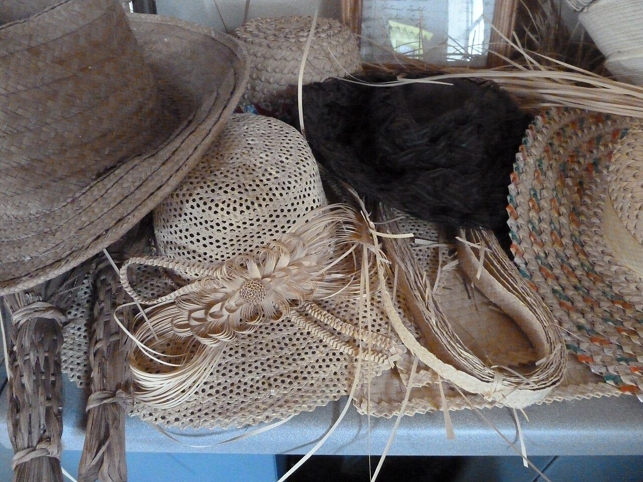 As a child, I remember the French women weaving our native palm tree fronds into bags, hats, placemats, and other culturally unique craft items. (Photo courtesy French Heritage Museum) 