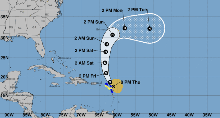 Rain, Rough Seas Expected Across USVI and Puerto Rico as Tropical Storm Jerry Passes Northeast