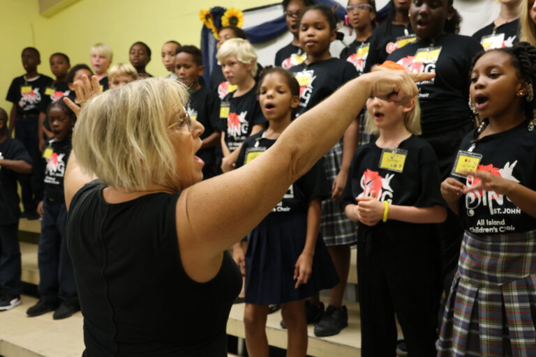 St. John All-Island Children’s Choir Performs With Warren “Addis” Smith on Nov. 19