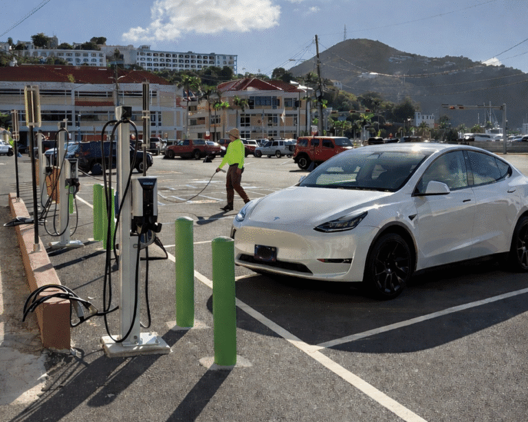 New Electric Vehicle Chargers in St. Thomas and St. John