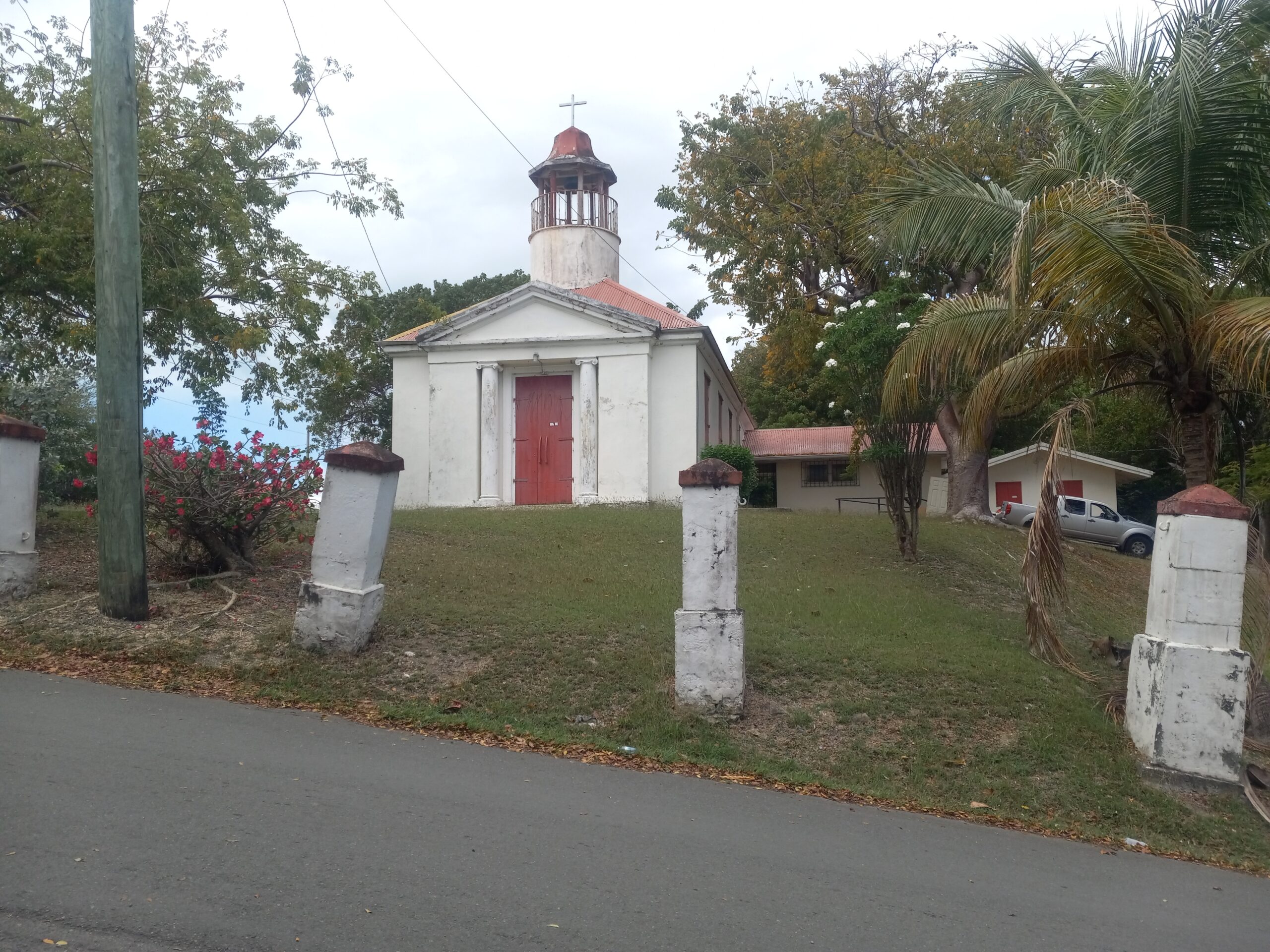 The Kingshill Lutheran Church was built in 1912 near the end of the era of the Danish West Indies. The church was built to serve the residents and soldiers of the nearby Kingshill station. (Photo by Olasee Davis)