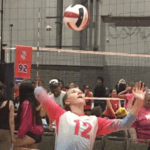Scarlett Poss serving
