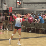 Scarlett Poss serving