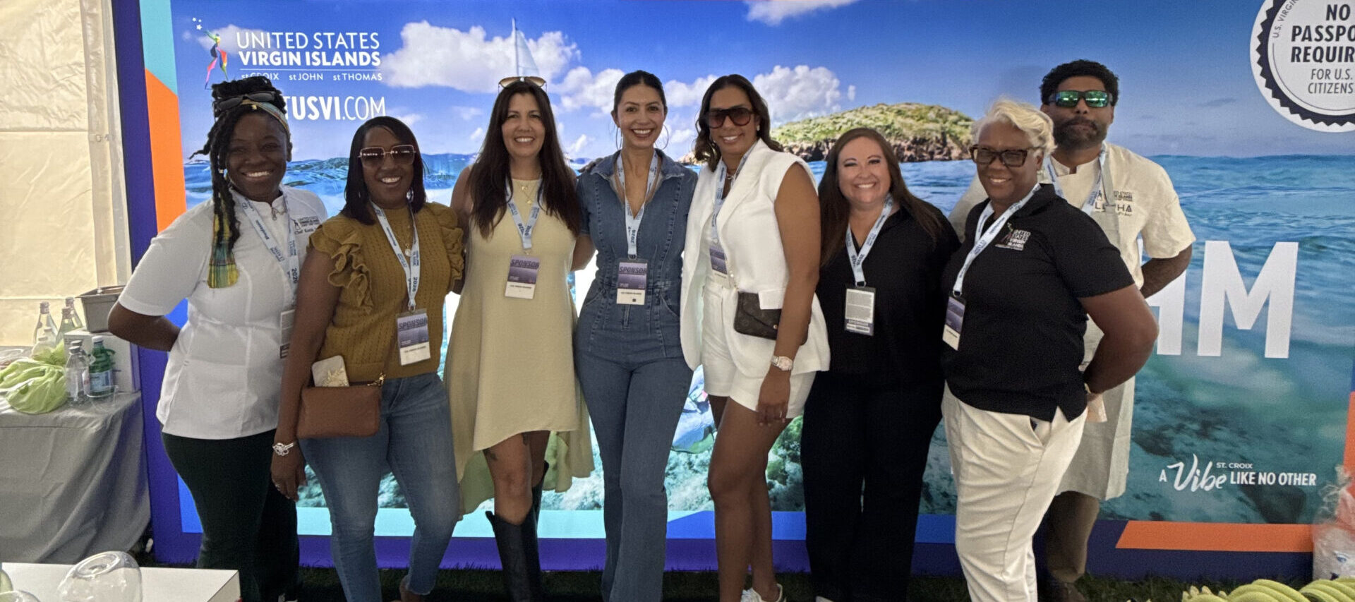 Members of the V.I. Tourism Department delegation at the 2026 Food and Wine Classic in Aspen, Colorado. (Photo courtesy Tourism Department)